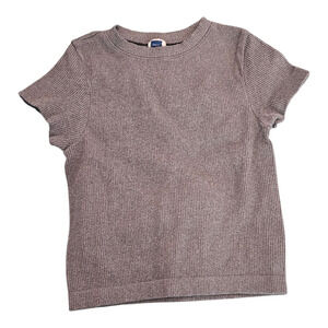 Old Navy Medium Gray Short Sleeve Pullover T-Shirt